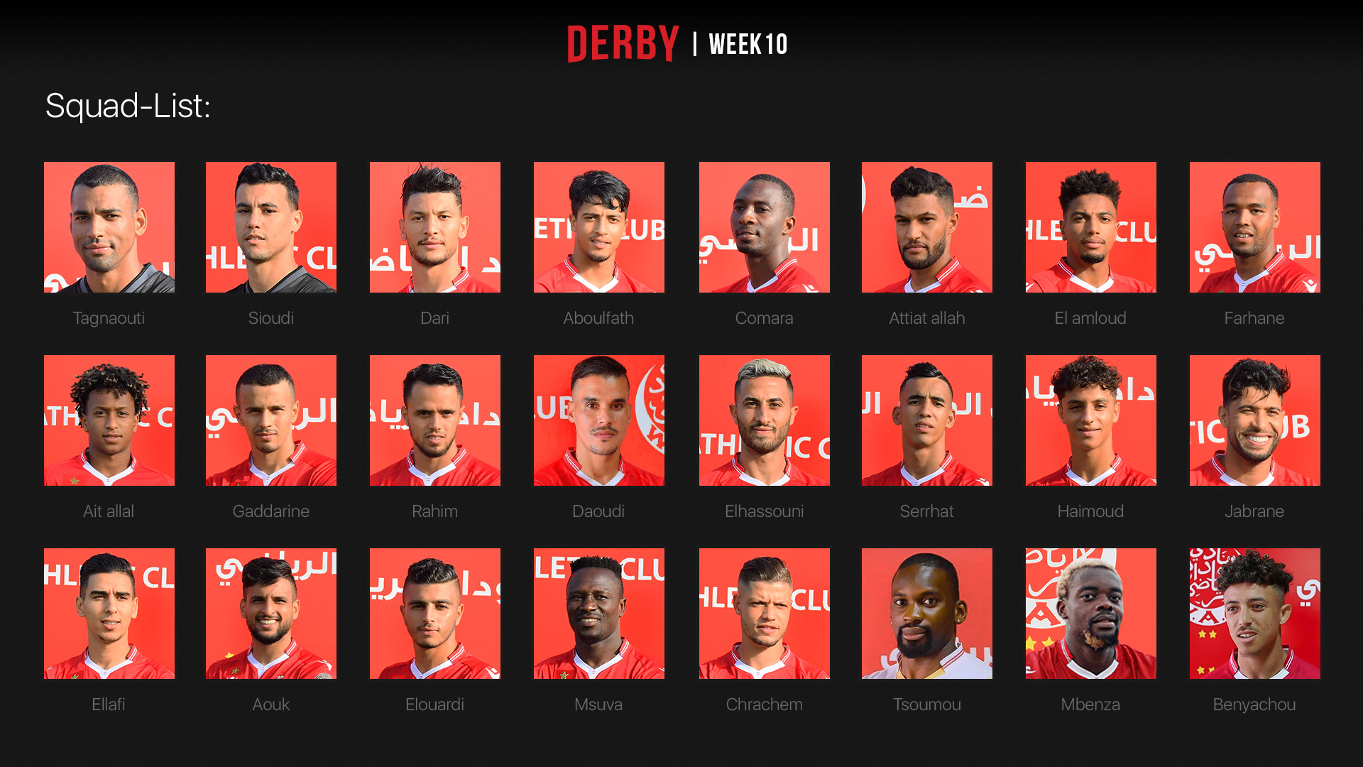 Wydad Athletic Club — Campaign visuals